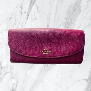 Coach raspberry wallet
